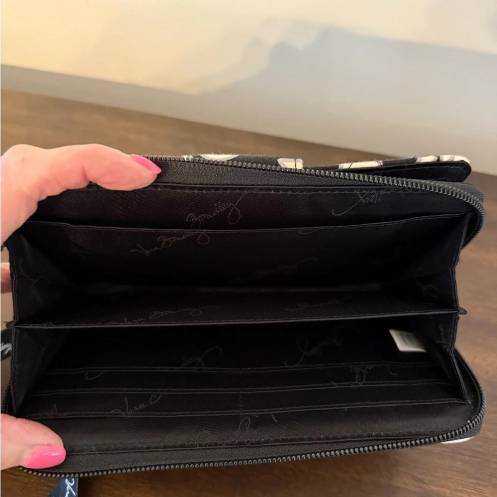 Vera Bradley Turn Lock Wallet Clutch "Night & Day" Retired Patterns - Picture 4 of 7